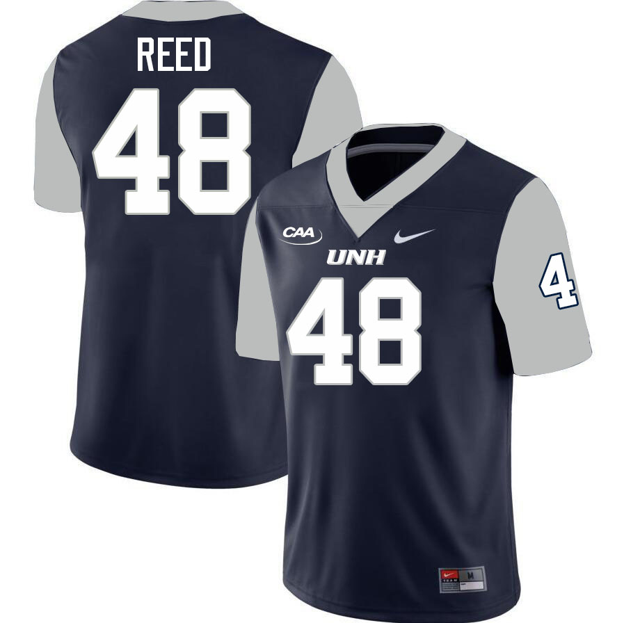 New Hampshire Wildcats #48 Nick Reed College Football Jerseys,Uniforms-Navy